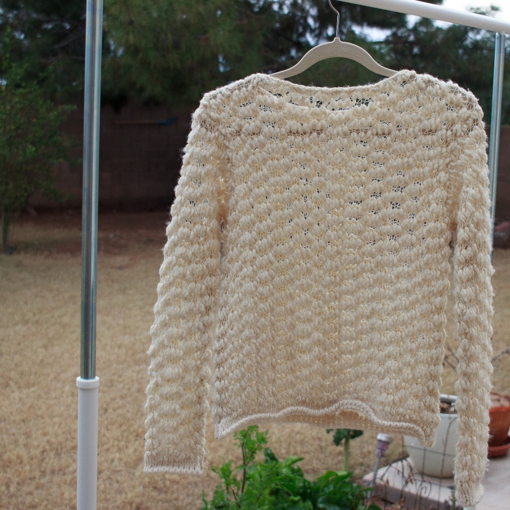🐑Cooperative Wool Sweater Cream, S